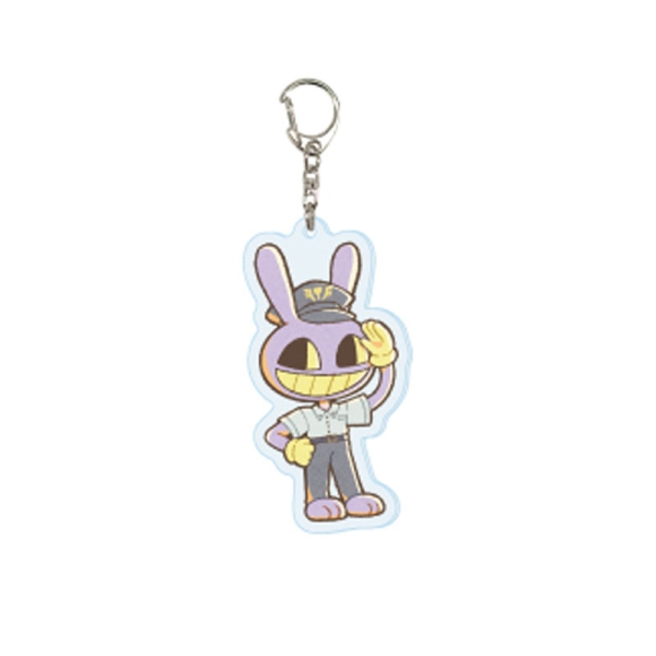 The Amazing Digital Circus Акрилен Ключодържател Station Staff Ver. (Original Illustration) - Jax Ver. B