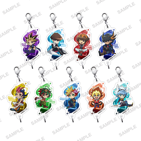 Yu-Gi-Oh! Акрилен Ключодържател - Tsunagaccharm Successive Protagonists Sitting Ver. - Асортимент