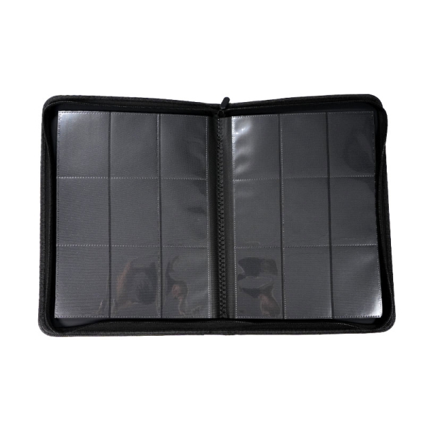 TCG 18-pocket Card Storage Album with zipper - Black