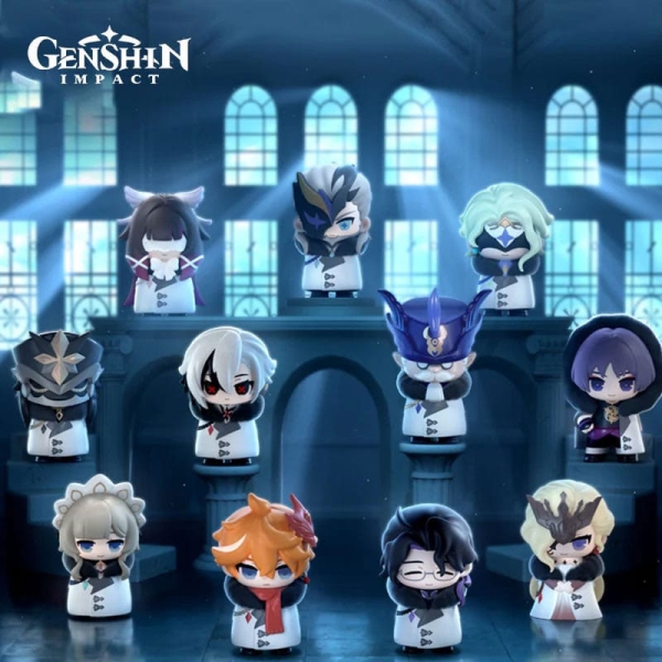 Genshin Impact PVC Figures Fatui Harbingers Chibi Design Blind Box