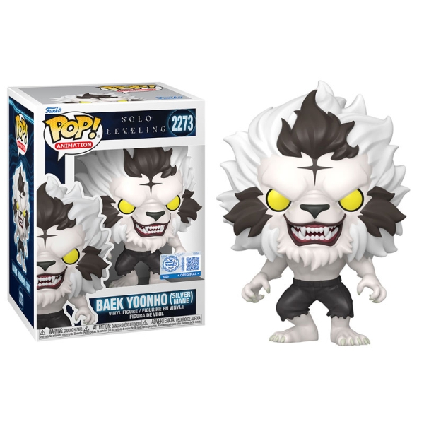 Solo Leveling Funko POP Vinyl Колекционерска Фигурка - Baek Yoonho (Silver Mane) (Flocked) (Special Edition) #2273 