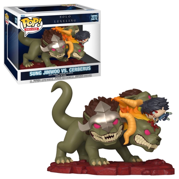 Solo Leveling Funko POP Vinyl Колекционерска Фигурка - Sung Jinwoo vs Cerberus #2272