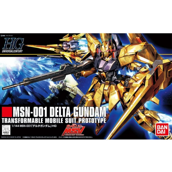 (HGUC) Gundam Model Kit Модел за Сглобяване - MSN-001 Delta Gundam 1/144