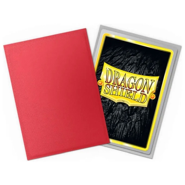Dragon Shield Large Card Sleeves 100 pcs Dual Matte – Crimson & Silver