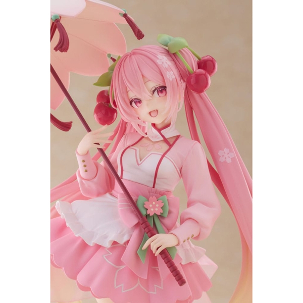 Hatsune Miku AMP Колекционерска Фигурка - Newley Written Sakura Miku Sakura Dress Ver.