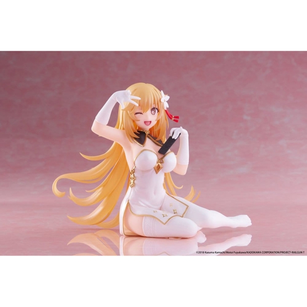 A Certain Scientific Railgun Колекционерска Фигурка - Desktop Cute Figure Misaki Shokuho Chinese Dress Ver. 