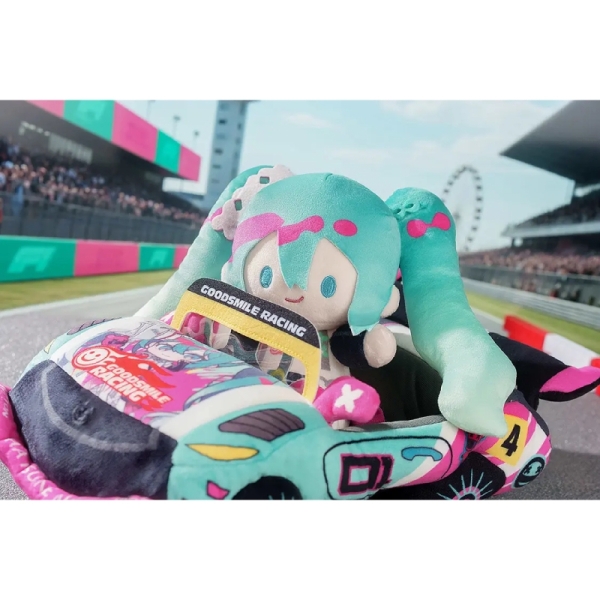 Vocaloid GT Project Голяма Плюшена Играчка - Hatsune Miku Racing Ver. 2025