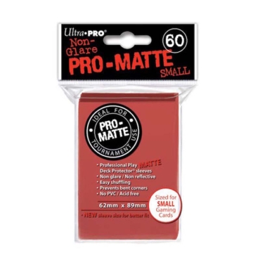 Ultra Prо Малки Протектори за карти 60 броя - червени матирани