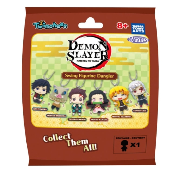 Demon Slayer: Kimetsu no Yaiba Ключодържател Късметче - Swing Danglers 