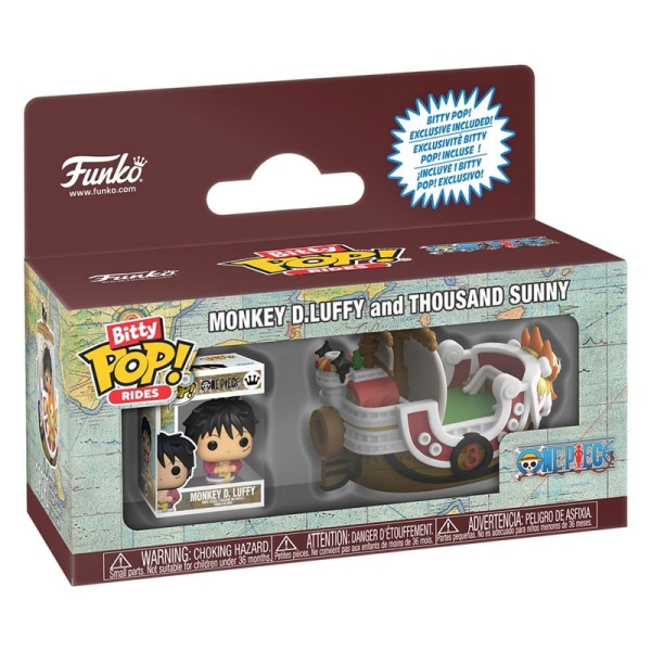 One Piece Rides Bitty POP! Bitty Комплект Фигурки - Monkey D. Luffy and Thousand Sunny