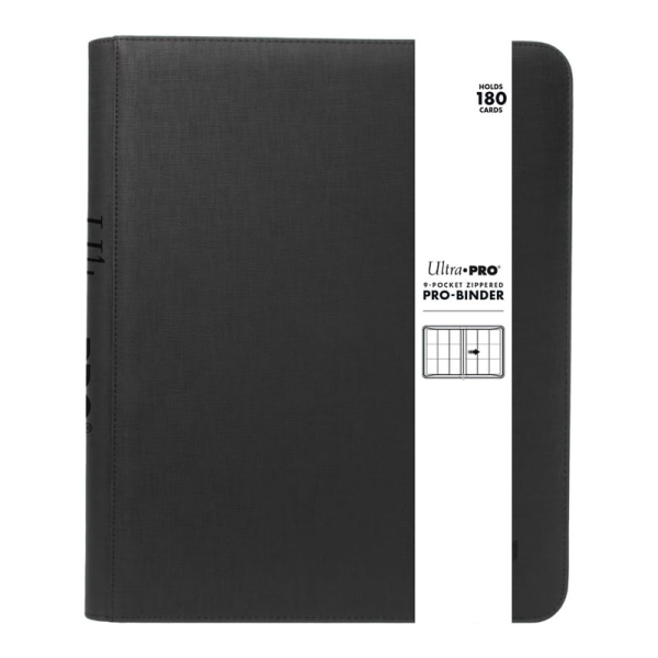 Ultra Pro Premium PRO-Binder 9-Pocket Албум за карти с цип A4 - Черен
