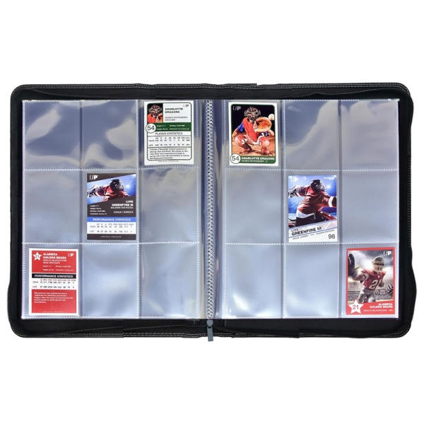 Ultra Pro Premium PRO-Binder 9-Pocket Албум за карти с цип A4 - Черен