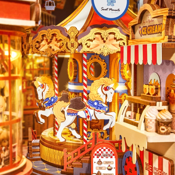 Robotime DIY Модел за Сглобяване - Fairytale Amusement Park