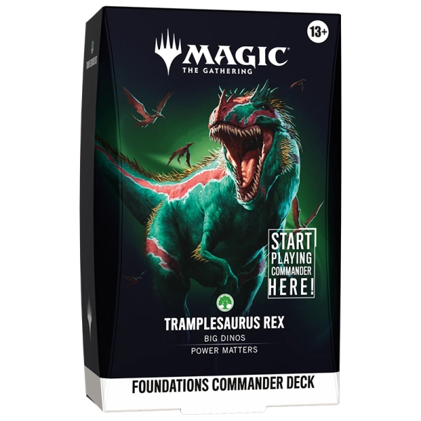 PRE-ORDER: Magic the Gathering: Foundations Commander Тесте - Trampleasaurus Rex