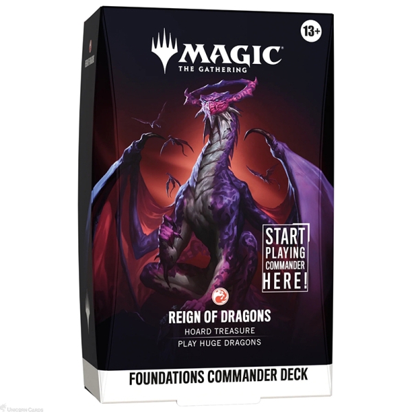 PRE-ORDER: Magic the Gathering: Foundations Commander Тесте - Reign of Dragons 