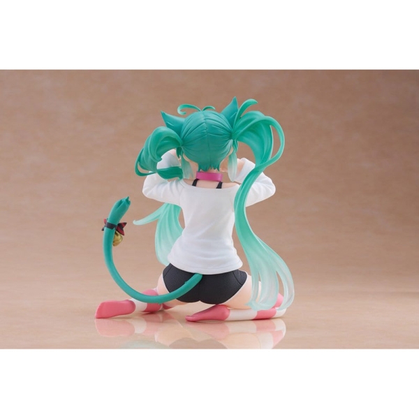 Hatsune Miku Колекционерска Фигурка - Desktop Cute Figure Hatsune Miku Cat Ear T-Shirt Ver. 