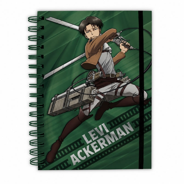 Attack On Titan Тематичен Тефтер A5 Спирала - Levi