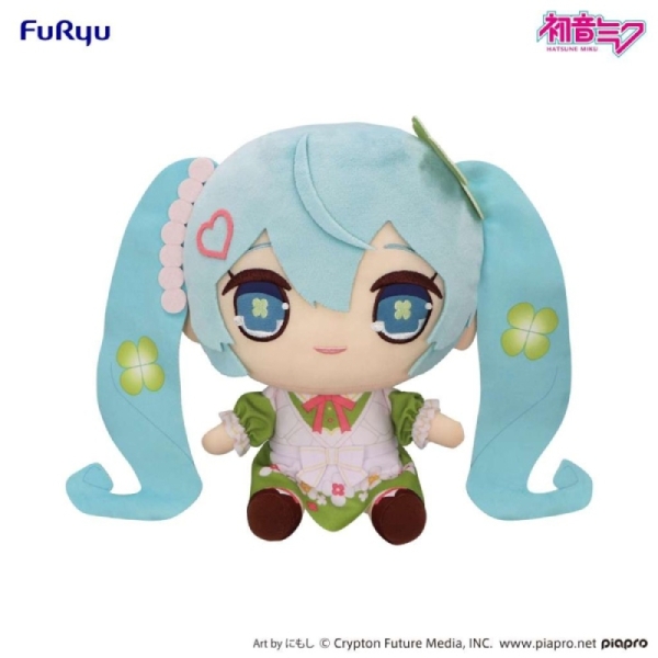 Vocaloid KYURUMARU Голяма Плюшена Играчка - Hatsune Miku, Clover