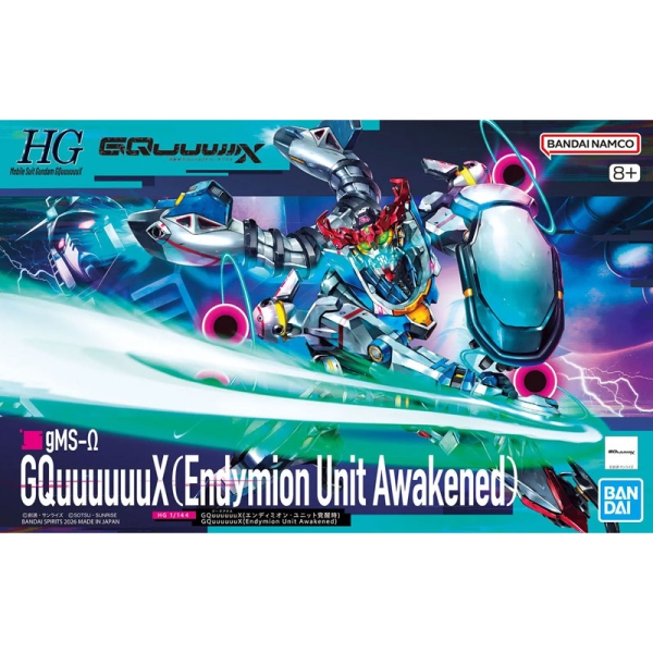 (HG) Gundam Model Kit Модел за Сглобяване - GQuuuuuuX (Endymion Unit Awakened) 1/144