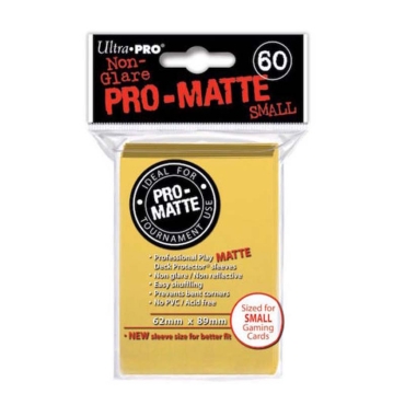Ultra Prо Малки Протектори за карти 60 броя - жълти матирани