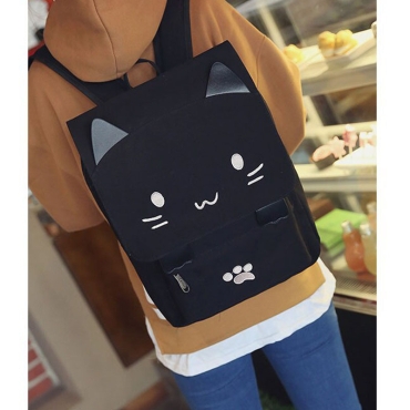 " Neko Atsume " Раница - Черна 