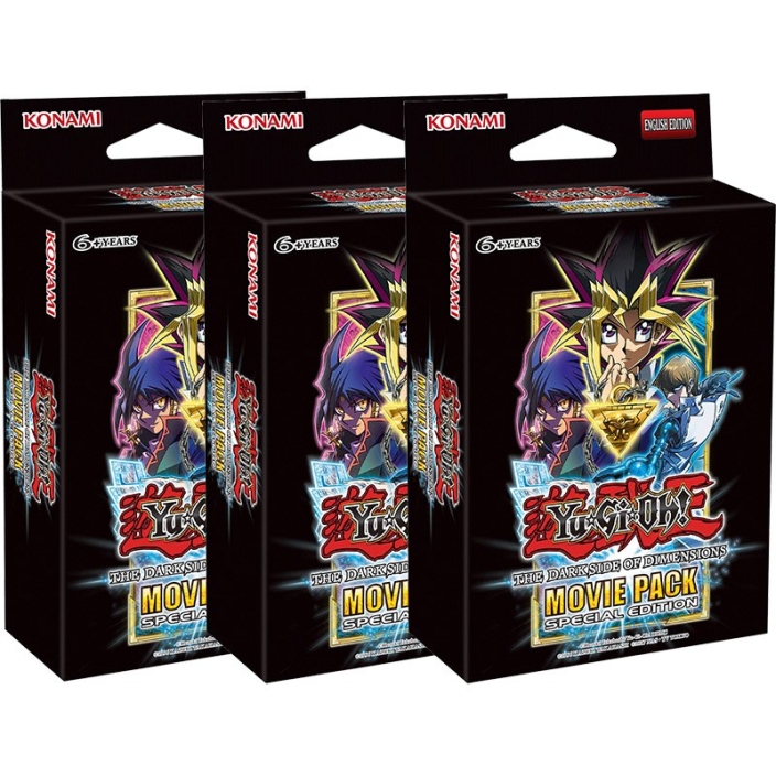 Hobby Combo 3 X Yu Gi Oh Tcg Movie Pack Dark Side Of Dimensions Secret Edition 3 Units