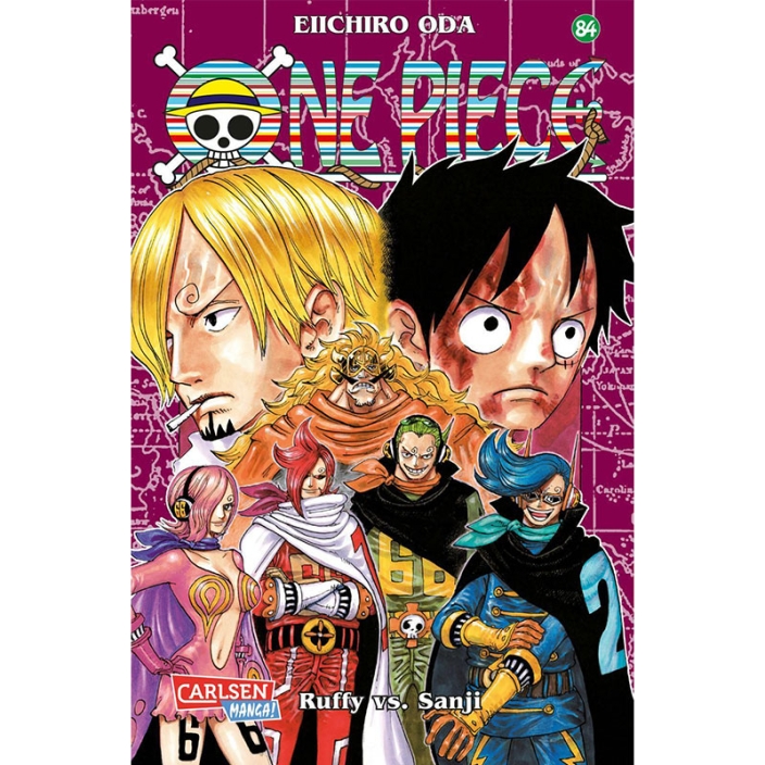 One Piece Vol 84 Manga Book Anime Inspired Keyring / Key Chain Duel Sided  Fan Print Sanji Grand Line Style