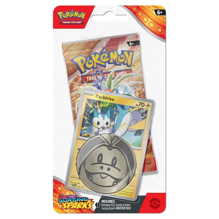 Pokemon TCG Scarlet & Violet 8 Surging Sparks - Checklane Blister Pachirisu promo card Pokemon TCG Scarlet & Violet 8 Surging Sparks - Checklane Blister Pachirisu promo card