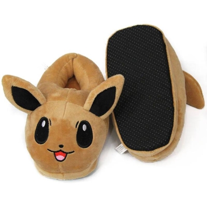 HOBBY COMBO: Kid Size Plush Slippers  - Eevee + Pikachu & Eevee Poké Ball Collection