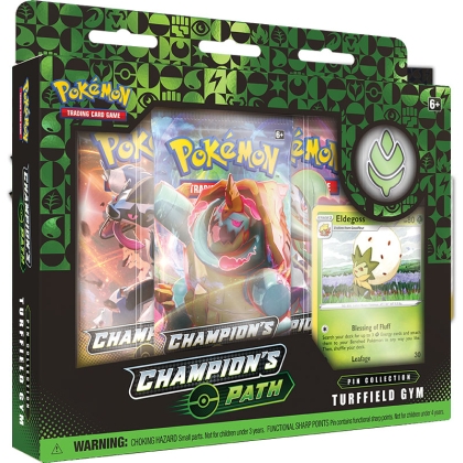 Pokémon TCG Sword & Shield 3.5 Champions Path Pin Collection - Turffield Gym