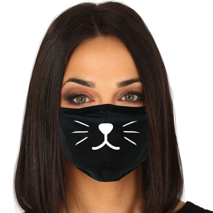 Cat reusable mask 3 layers