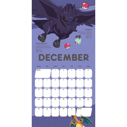 Pokémon Calendar 2021