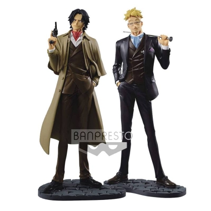 HOBBY COMBO: One Piece Treasure Cruise World Journey PVC Statue Portgas D. Ace 22 cm + One Piece Treasure Cruise World Journey PVC Statue Marco 23 cm