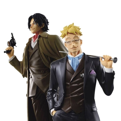 HOBBY COMBO: One Piece Treasure Cruise World Journey PVC Statue Portgas D. Ace 22 cm + One Piece Treasure Cruise World Journey PVC Statue Marco 23 cm