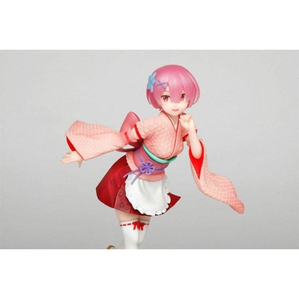 COMBO HOBBY: Figurină de colecție Re: ZERO - Ram Kimono Maid + Figurină de colecție - Rem Kimono Maid