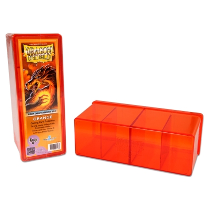 Dragon Shield Кутия за съхранение с 4 отделения - Оранжева