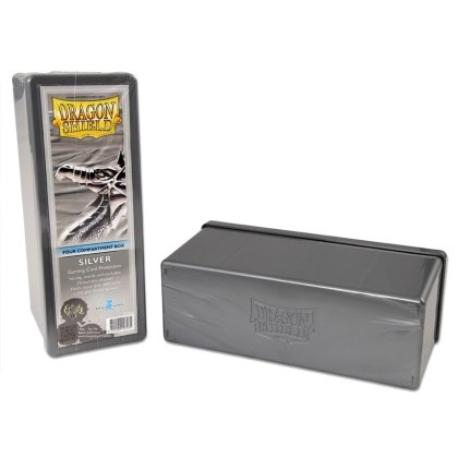 Dragon Shield - 4 Compartment Storage Box - Silver