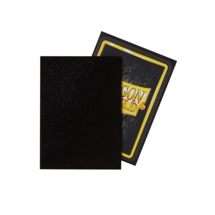 Dragon Shield Standard Card Sleeves 100pc - Matte Non-Glare Black Amina