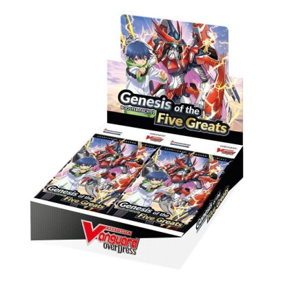 Cardfight!! Vanguard overDress - Genesis of the Five Greats - Бустер Кутия (16 Бустера)