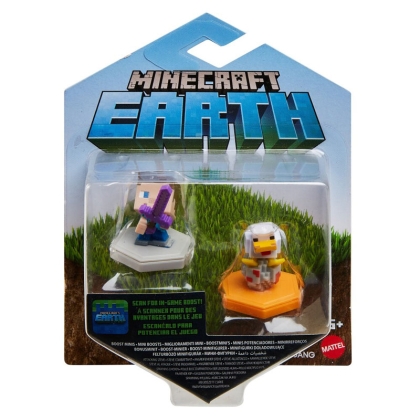 Minecraft Earth Комплект Фигурки  - Steve & Chicken