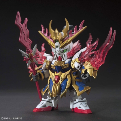 (SD) Gundam Model Kit Екшън Фигурка - Sangoku Soketsuden Zhang Fei God Gundam 1/144