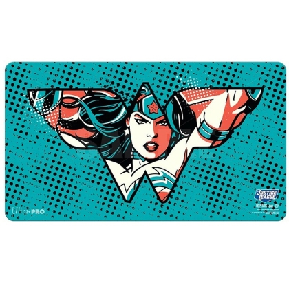 Ultra Pro: Подложка за игра + туба Justice League - Wonder Woman