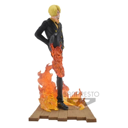 One Piece Log File Selection -Fight- PVC Statue Sanji 15 cm