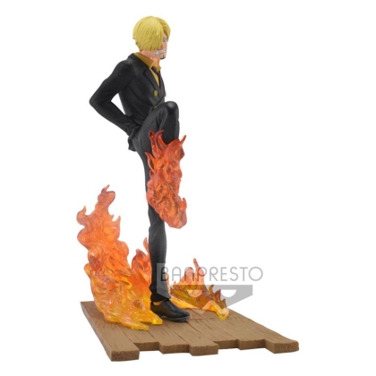 One Piece Log File Selection -Fight- PVC Statue Sanji 15 cm