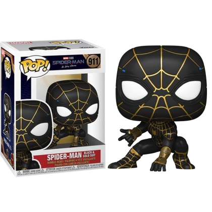 Spider-Man: No Way Home: Funko POP Фигурка Spider-Man (Black &amp; Gold Suit)