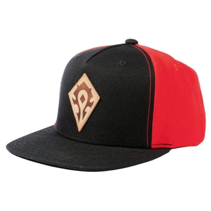 World of Warcraft Horde Leather Emblem Snap Back Hat