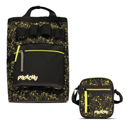 HOBBY COMBO: Pokémon - Backpack (Deluxe Version) + Pokémon - Flat Shoulder Bag