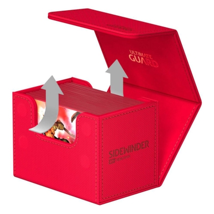 Ultimate Guard Sidewinder XenoSkin Кутия за Съхранение на 80+  карти - Червена