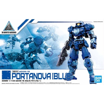 Gundam Model Kit 30 Minutes Missions Екшън Фигурка - 30MM bEMX-15 PORTANOVA [BLUE] 1/144