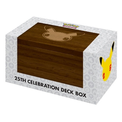 Pokemon 25Th Anniversary Дървена Кутия за Съхранение на карти